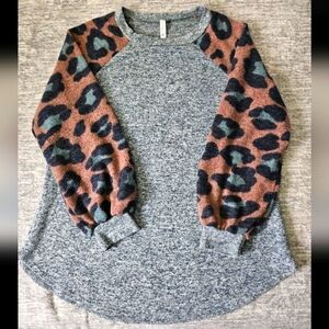 Adorable Puffy Sleeve Sweater